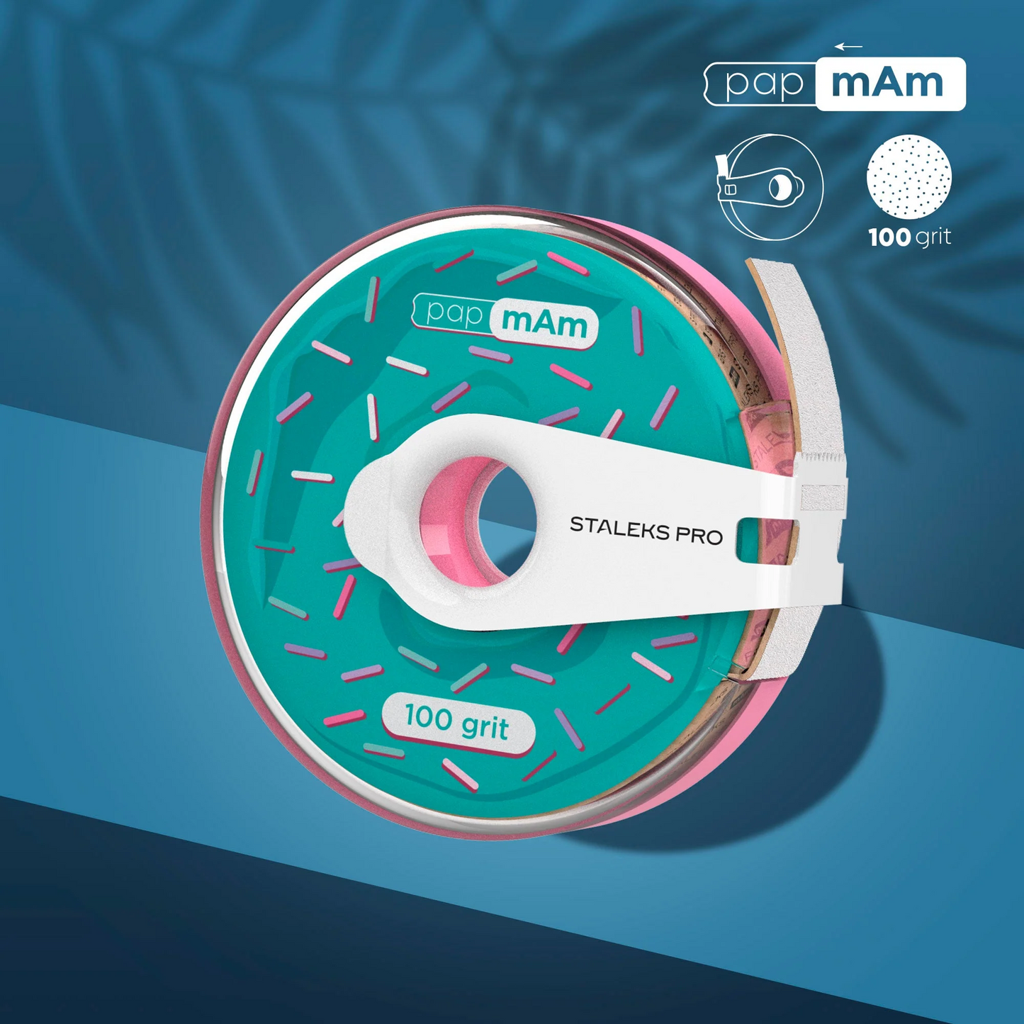 Disposable White Abrasive Tape PapmAm EXPERT In A Plastic Case