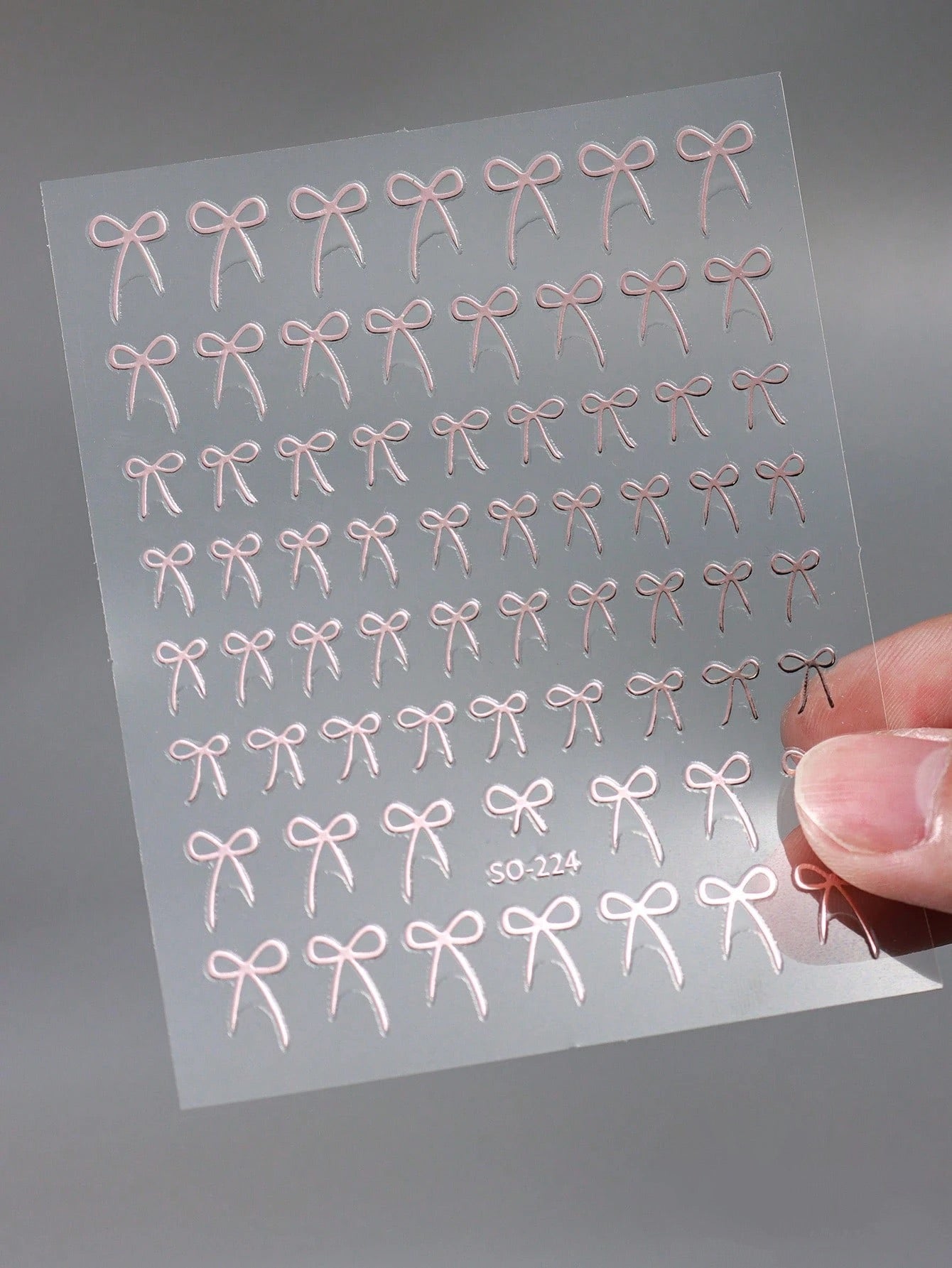 8PCS 3D bow nail art stickers (Black,White,Red,Pink,Laser,Rose gold,laser blue,Gold)