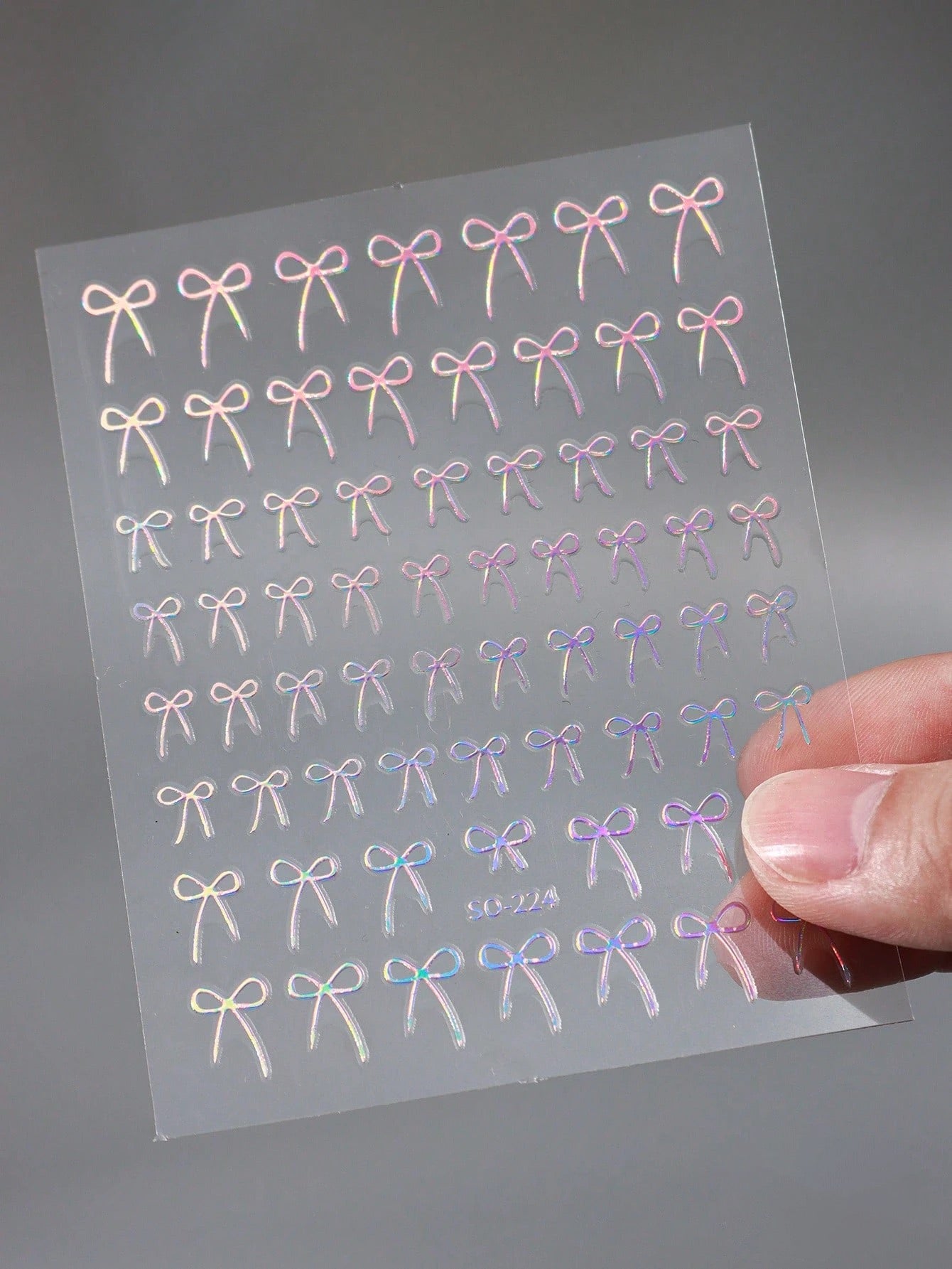 8PCS 3D bow nail art stickers (Black,White,Red,Pink,Laser,Rose gold,laser blue,Gold)