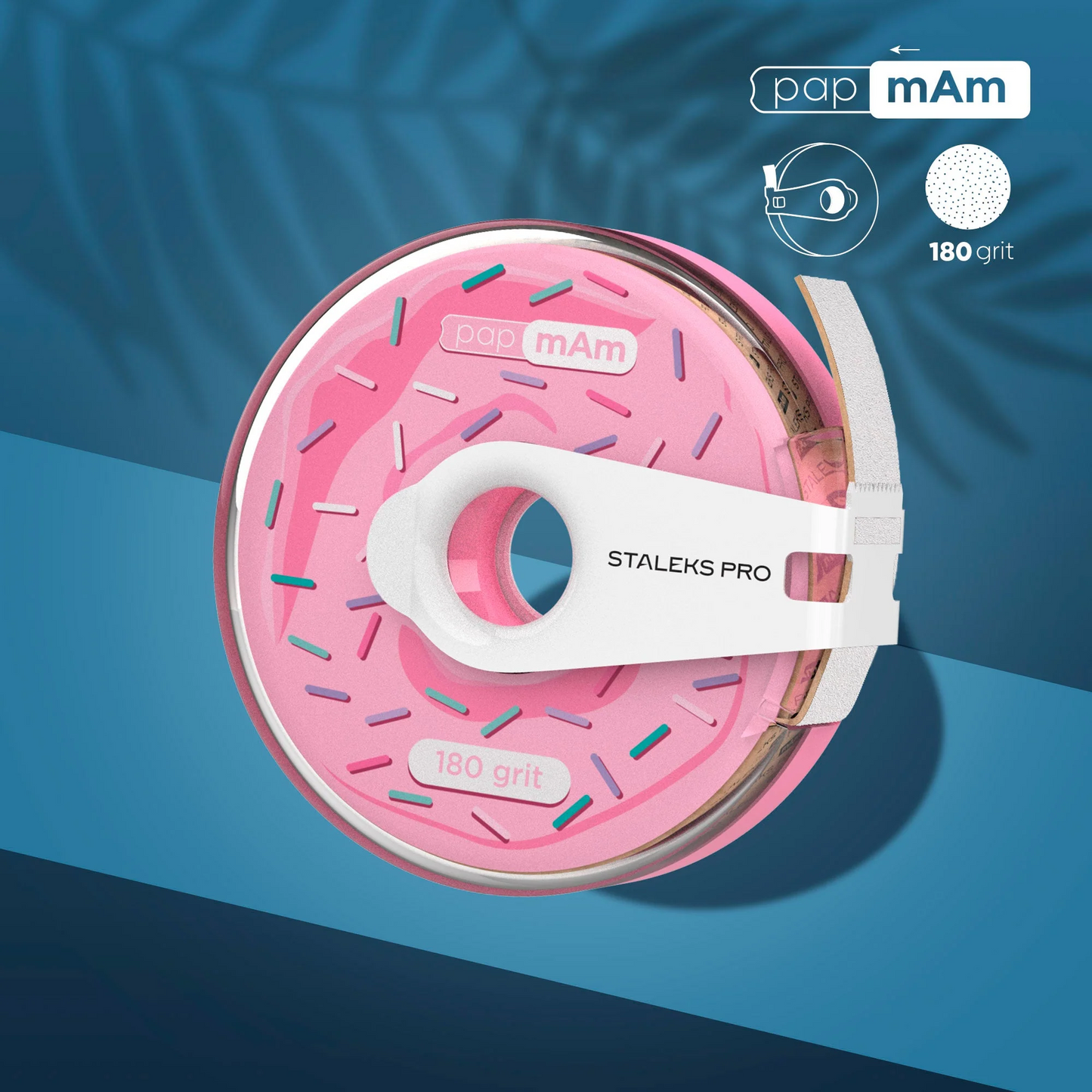 Disposable White Abrasive Tape PapmAm EXPERT In A Plastic Case