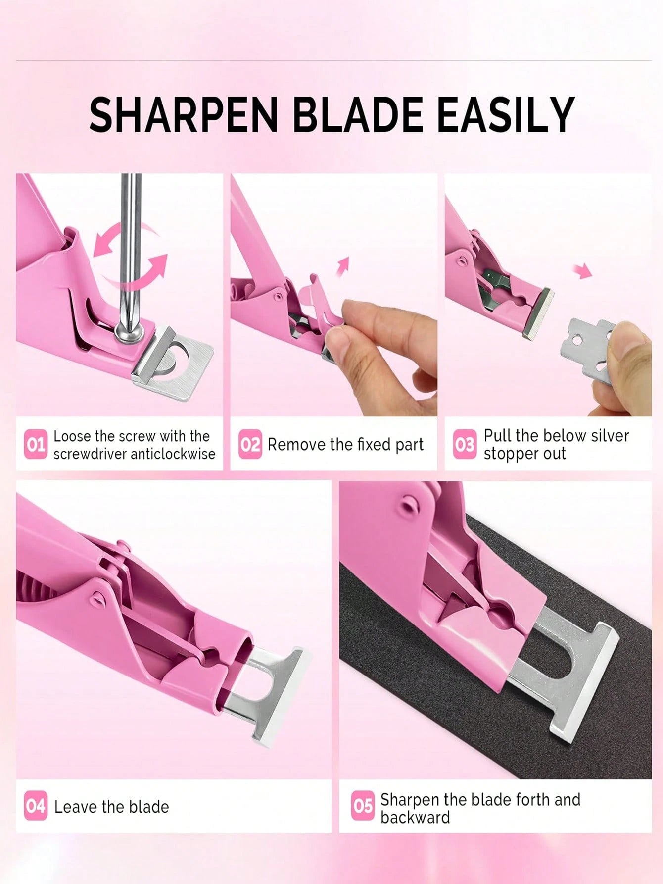 Nail clippers with 15pcs magnet