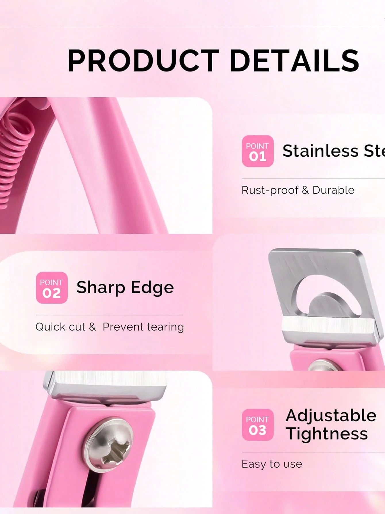 Nail clippers with 15pcs magnet