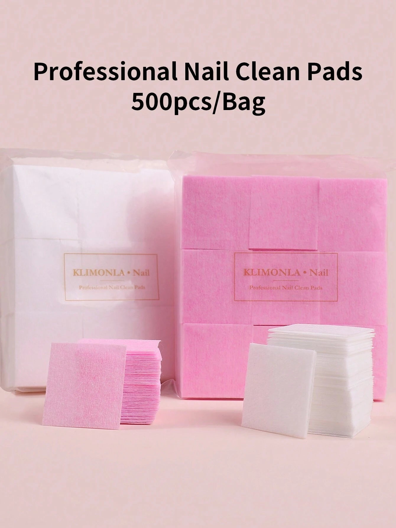 500PCS Non-woven nail cleansing pads