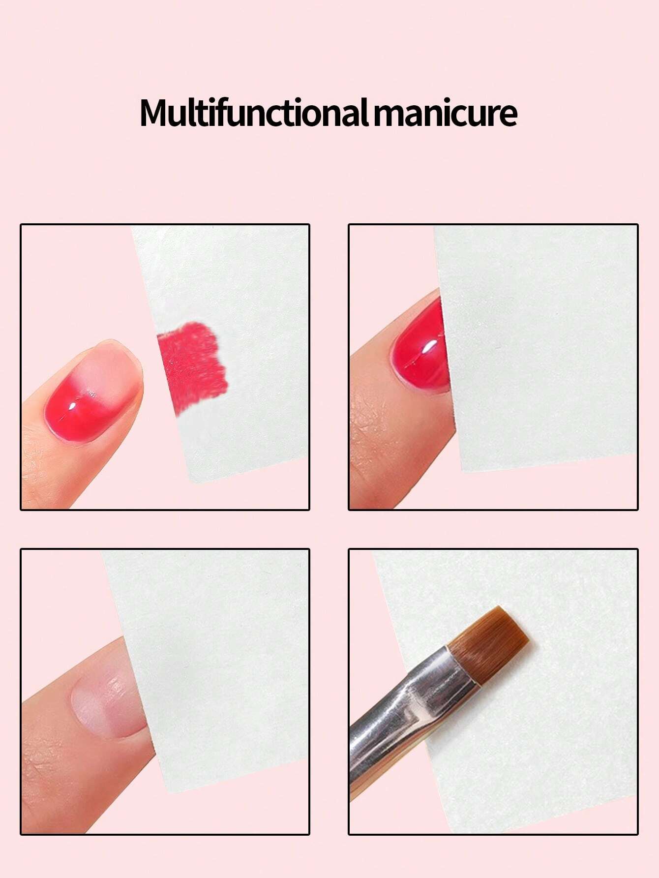 500PCS Non-woven nail cleansing pads