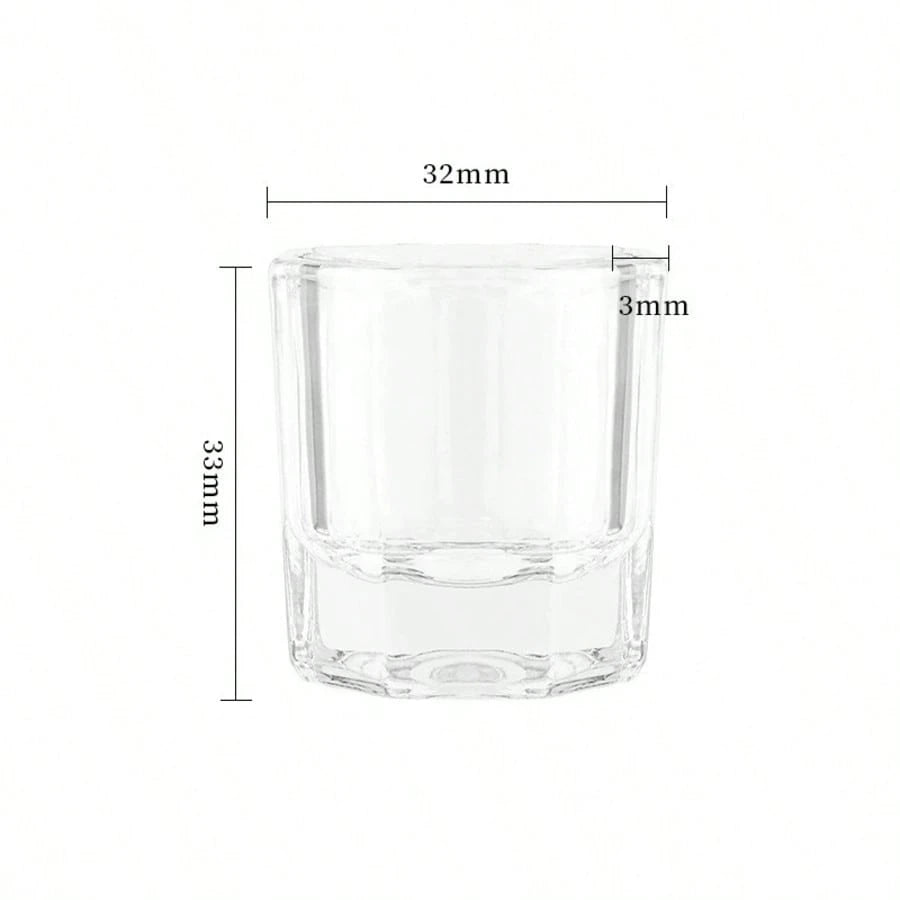 1 pc Mini Clear Dappen Dish - Perfect for Acrylic Nail Application