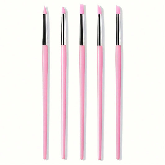 5pcs silicone nail art pen for 3D art
