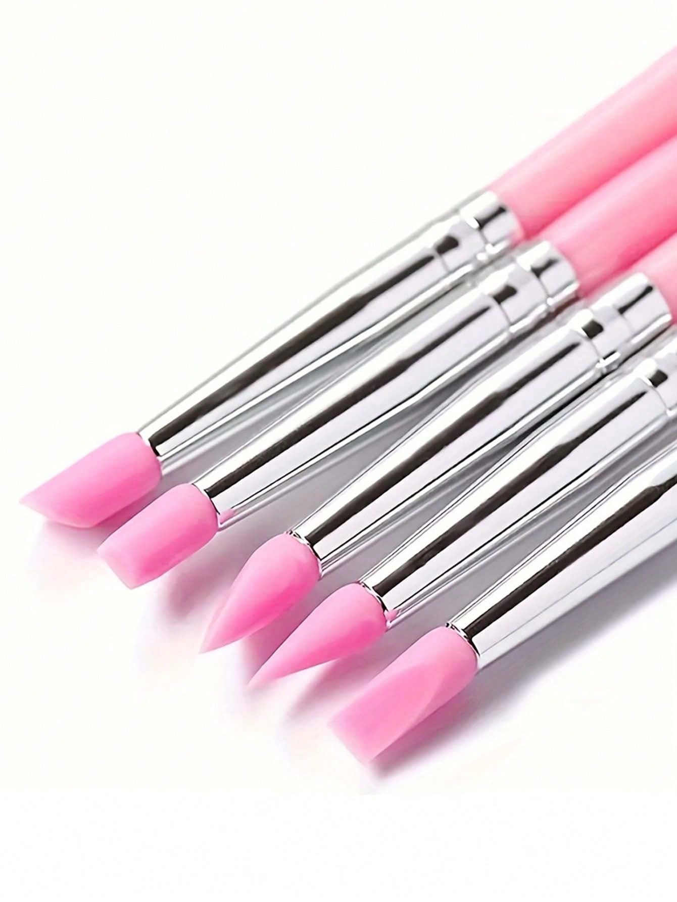 5pcs silicone nail art pen for 3D art