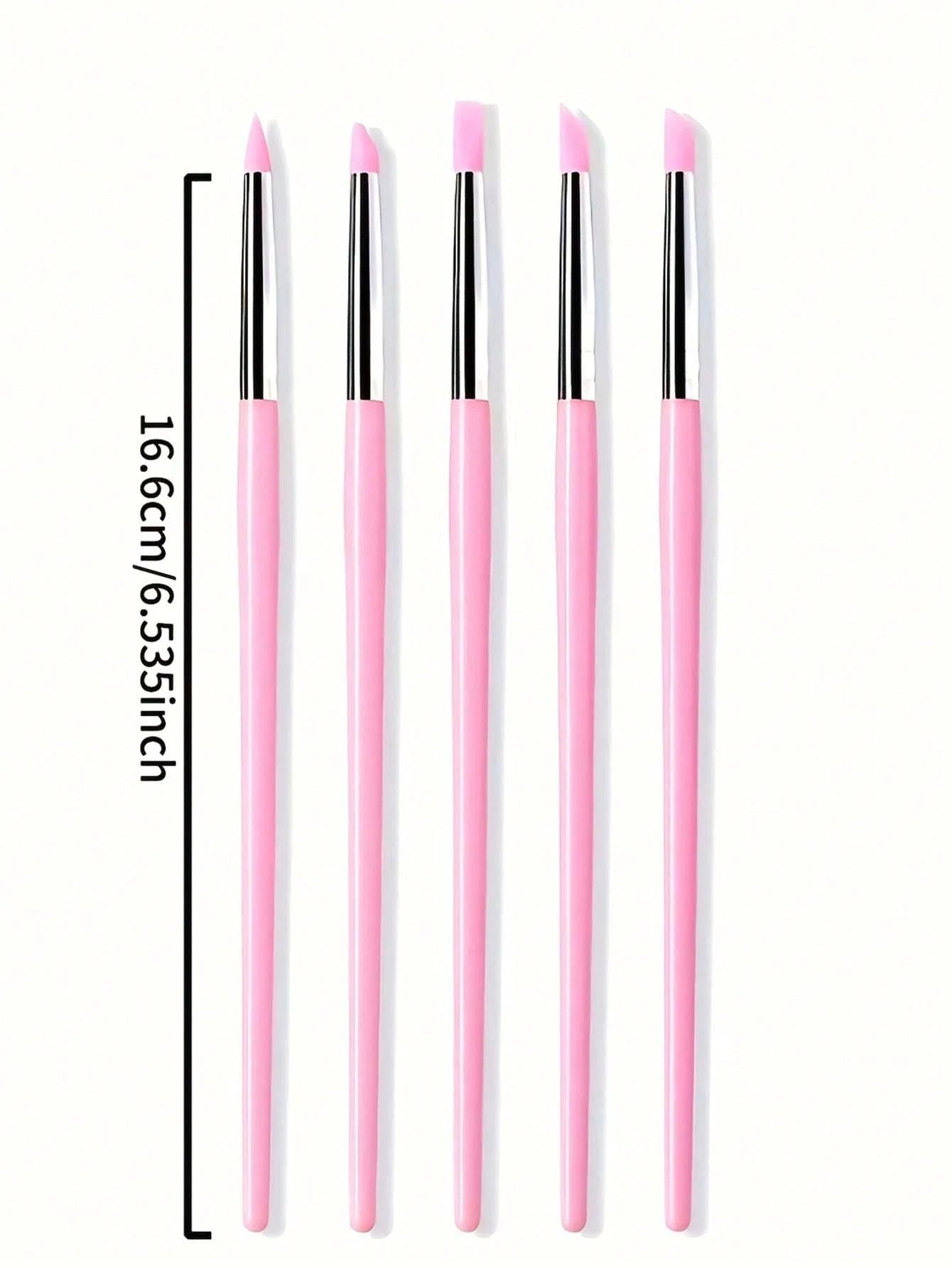 5pcs silicone nail art pen for 3D art