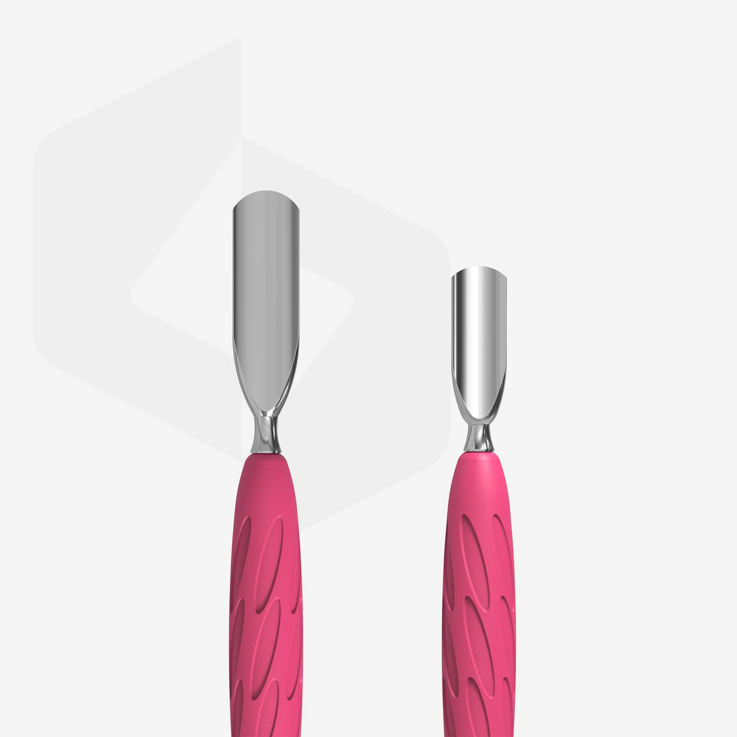 Manicure Pusher Gummy With Silicone Handle UNIQ 10 TYPE 1 (Rounded Wide And Rounded Narrow Pusher)