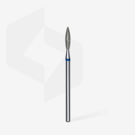 Diamond Nail Drill Bit Flame Blue EXPERT Head Diameter 2,3 Mm / Working Part 10 Mm
